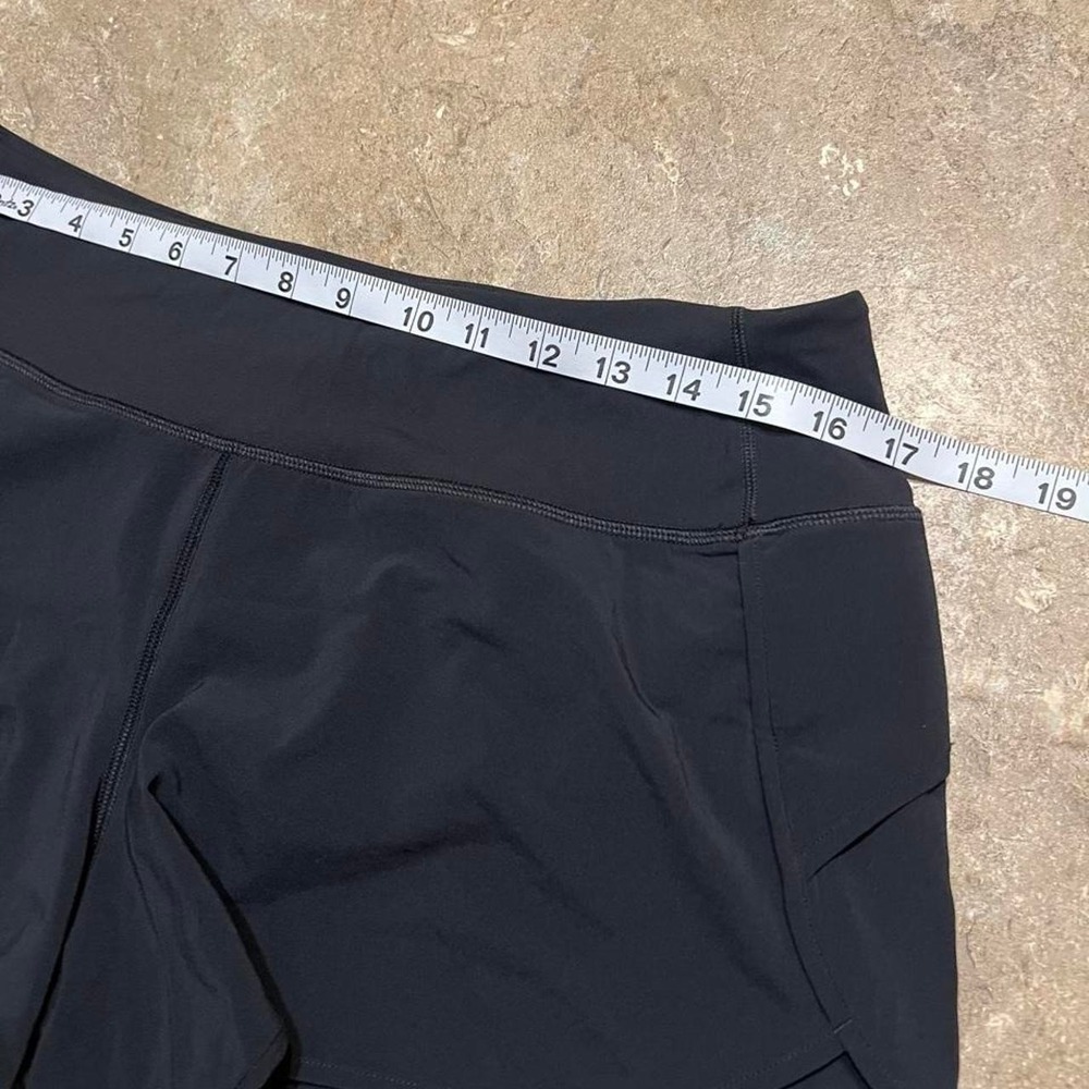 CRZ YOGA Black Athletic Running Shorts with Back Zipper Pocket Mens M(8/10) - Picture 6 of 8